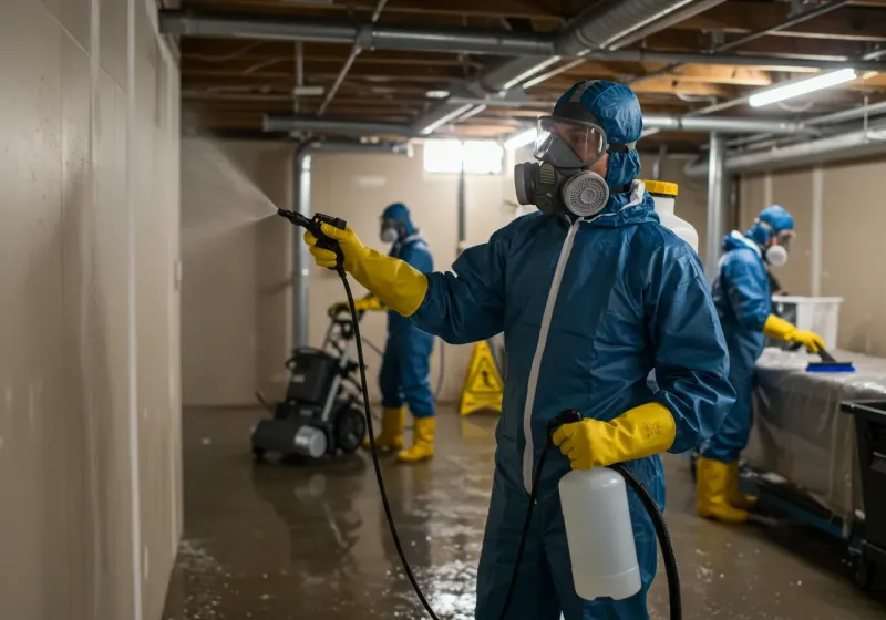 Basement Sanitization and Antimicrobial Treatment process in Grayson, GA